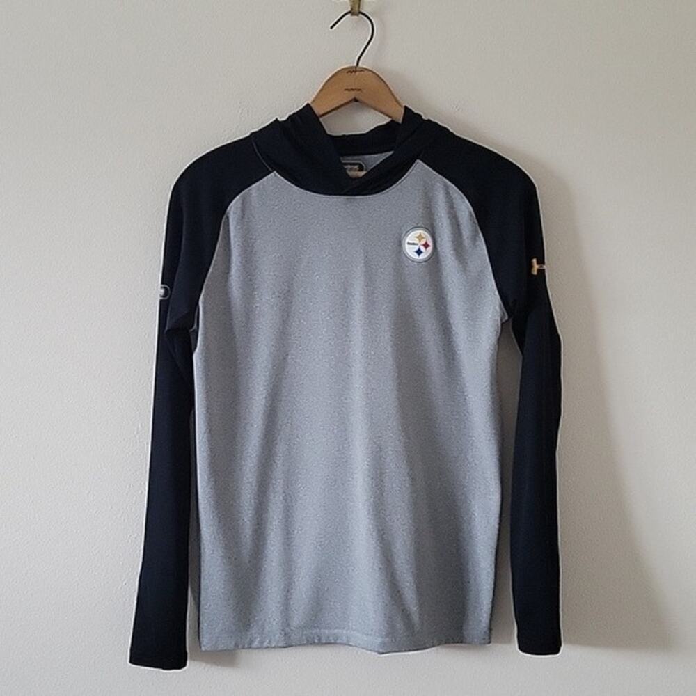 Under Armour Pittsburgh Steelers‎ Long Sleeve Hooded Tee Size XL